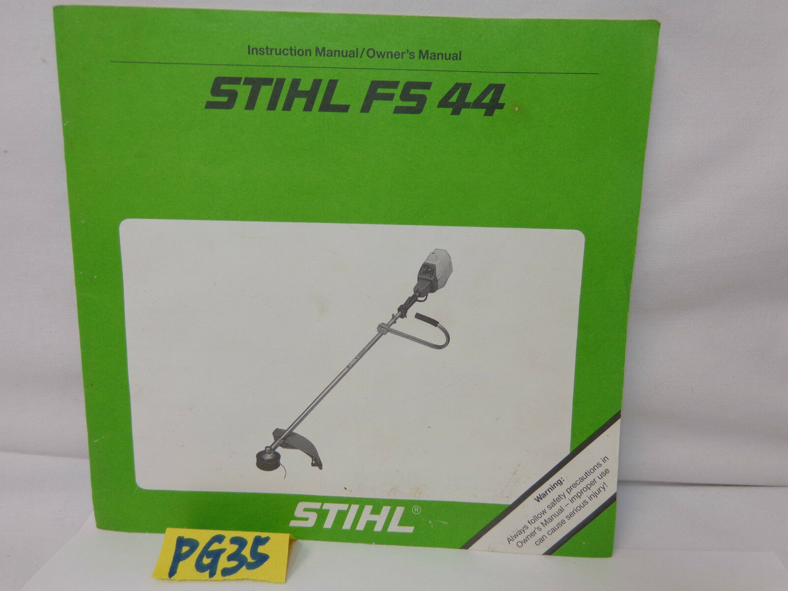 Stihl weedeater fs44 manual